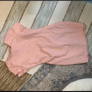 AQUA Pink Midi Dress